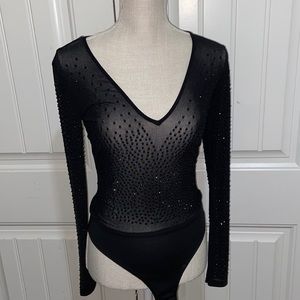Heatstone black bodysuit